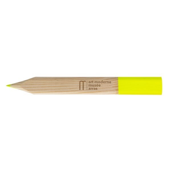 Crayon fluo jaune surligneur gravure laser