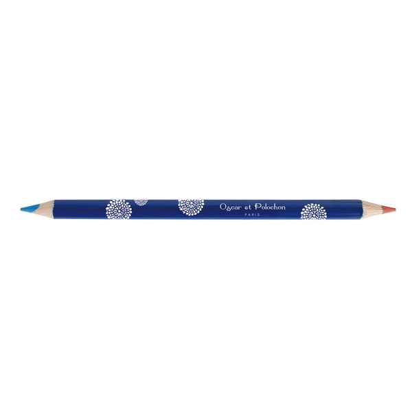 Crayon bicolore Eco rouge-bleu 17,6 cm