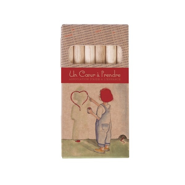 Étui 6 crayons aquarellables Eco 8,7 cm -