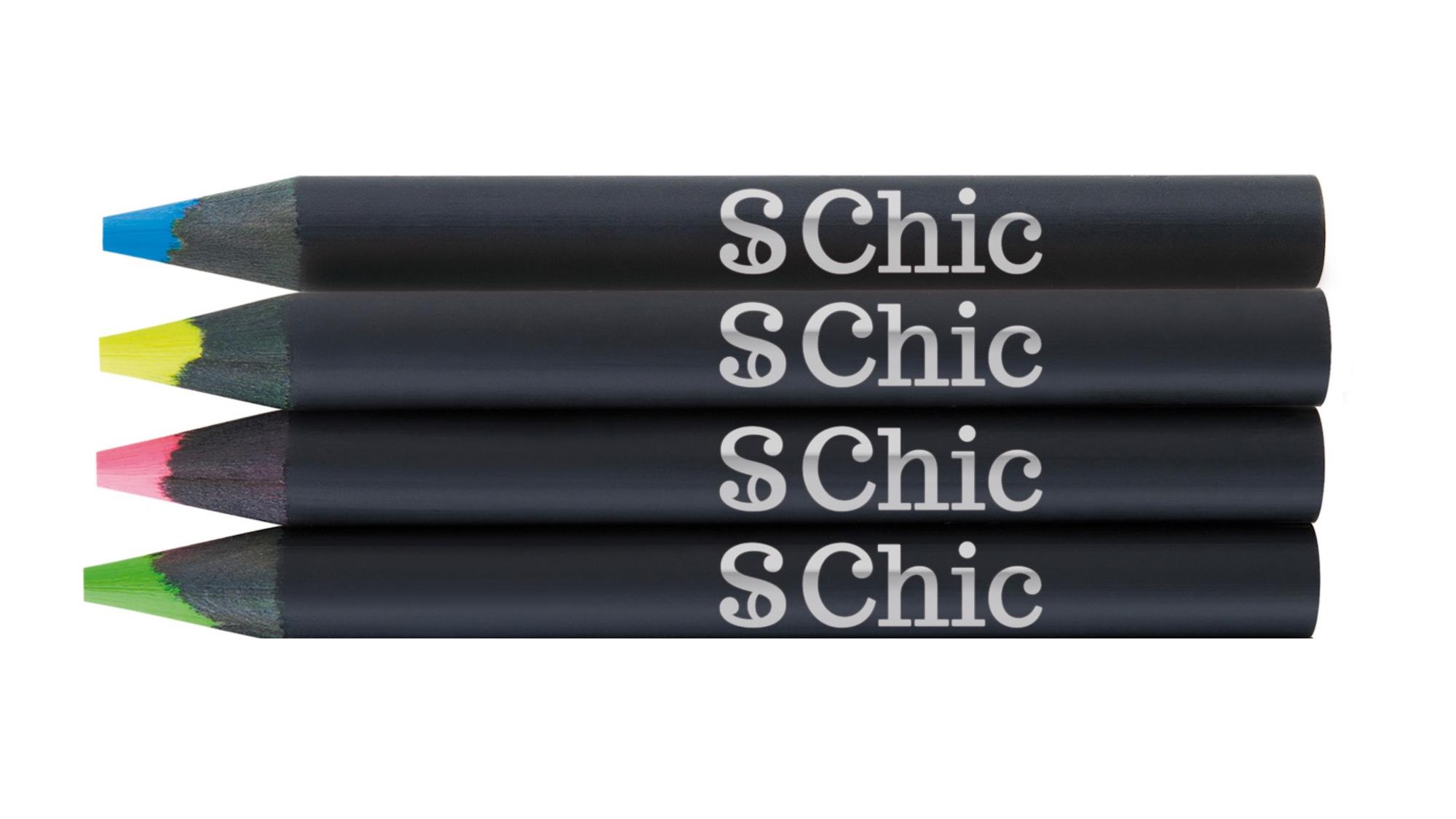 Sachet 4 crayons surligneurs Black 8,7