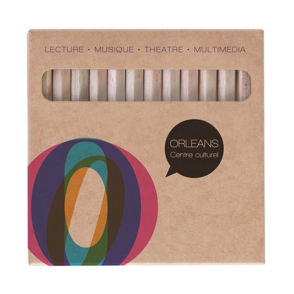 Étui 12 crayons de couleurs Eco 8,7 cm -