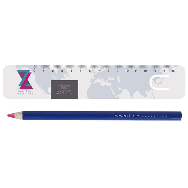 Kit bureau fluo rose 17,6 cm Prestige