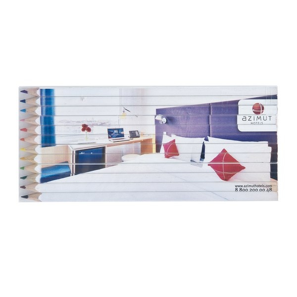 Set  12 crayons de couleurs 17,6 cm