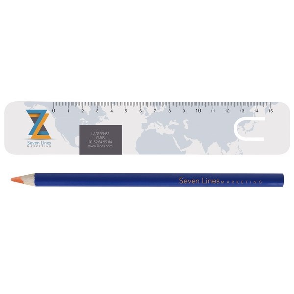 Kit bureau fluo orange 17,6 cm