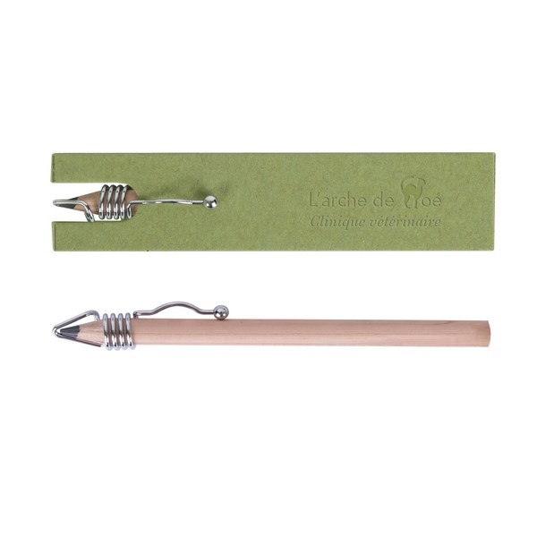 Étui blanc avec un crayon