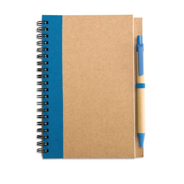 Bloc-notes recyclé et stylo  - SONORA PLUS -