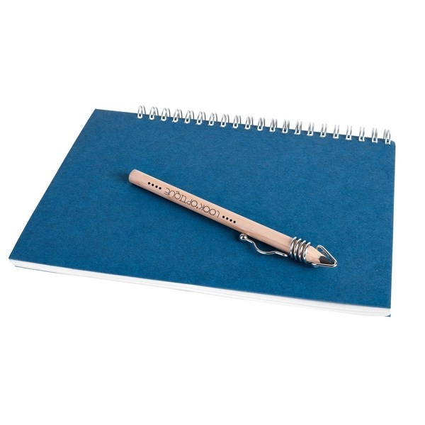 Carnet A5 avec Crayon Clip One en carton recyclé