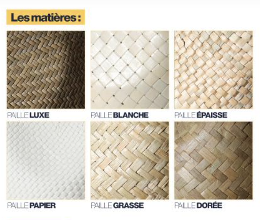 Chapeau paille blanche - Made in Europe - 3