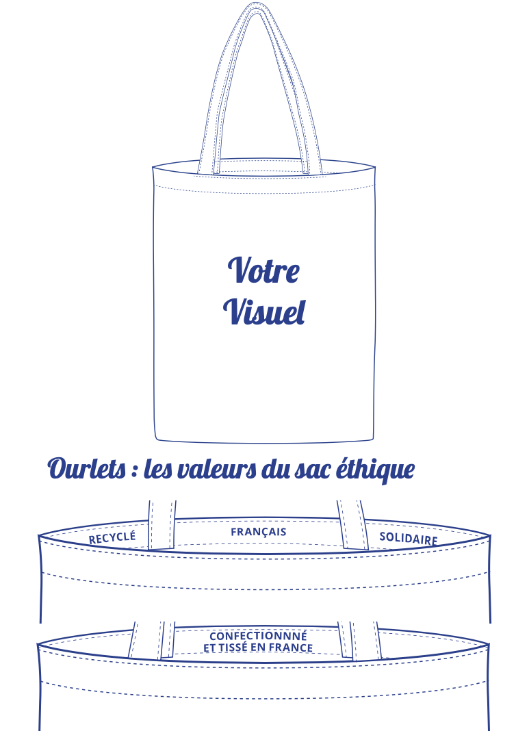 Tote Bag Classique Recyclé, Solidaire et Made in France - 4