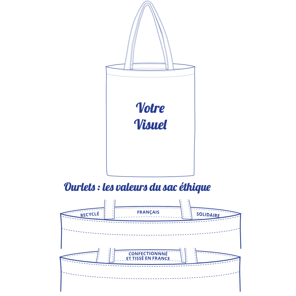 Tote Bag Classique Recyclé, Solidaire et Made in France - 4