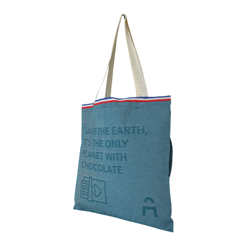 Tote Bag à poche Recyclé, Solidaire et Made in France - 1