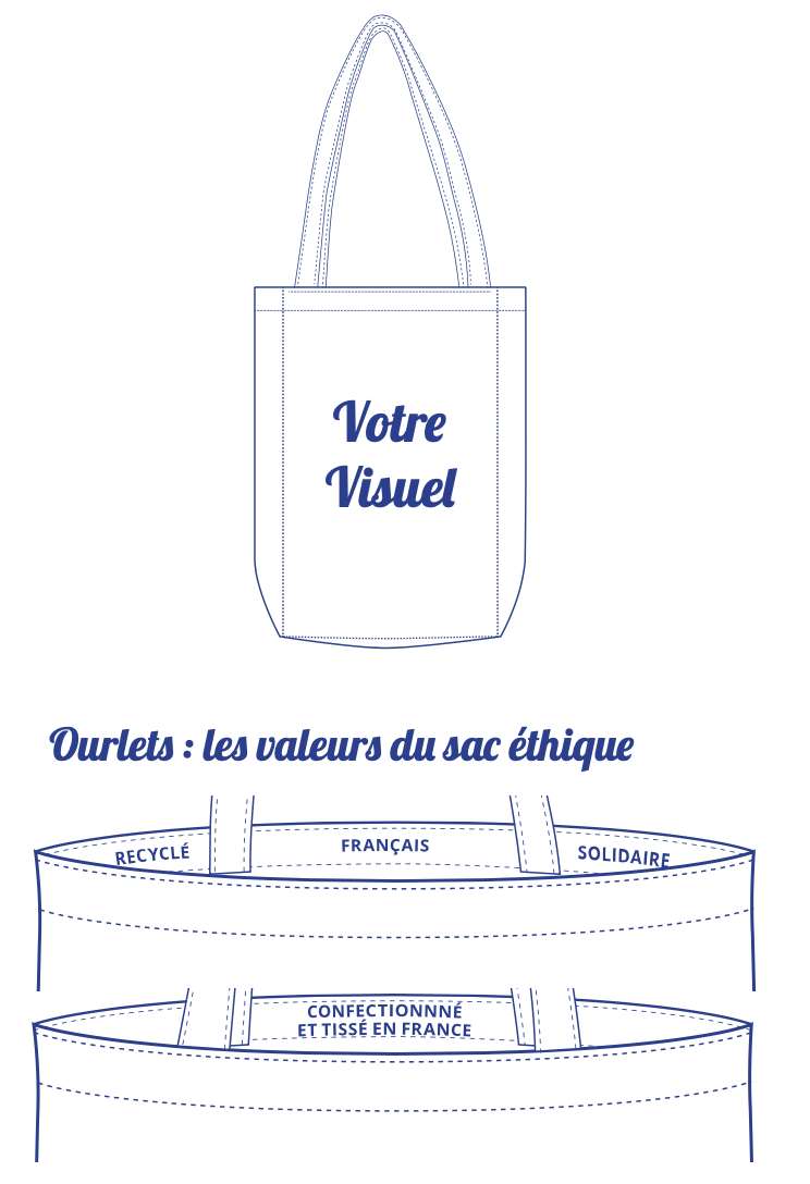 Tote Bag Soufflet Recyclé, Solidaire et Made in France - 4