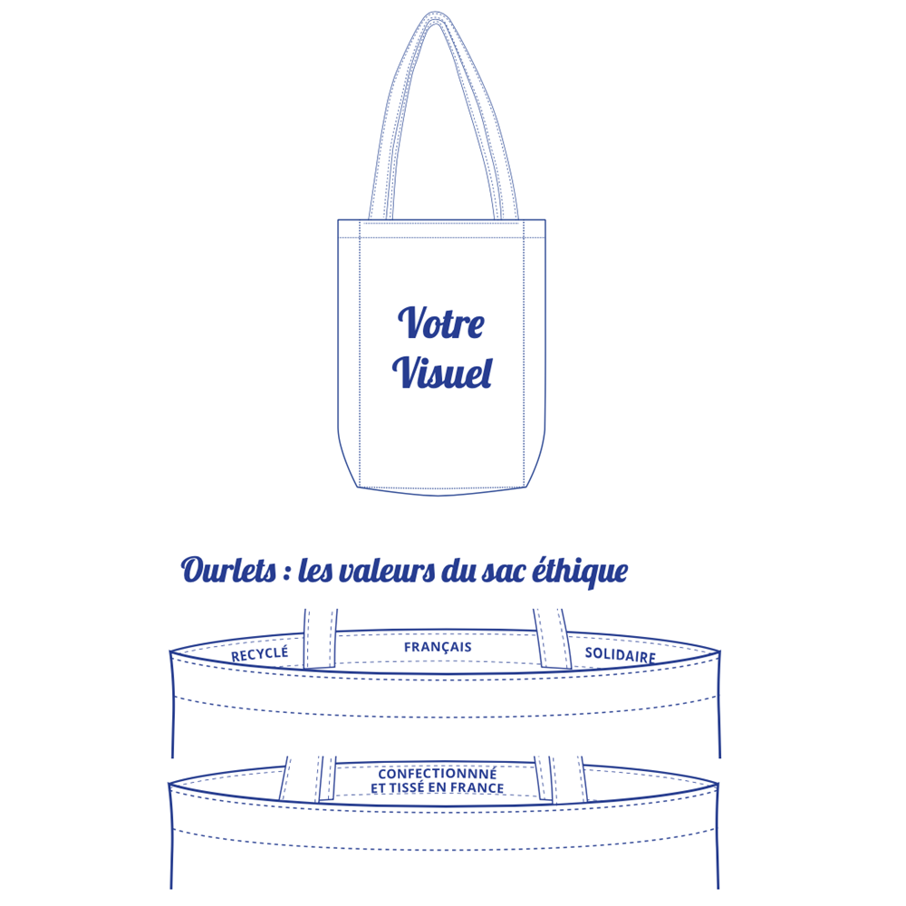 Tote Bag Soufflet Recyclé, Solidaire et Made in France - 4