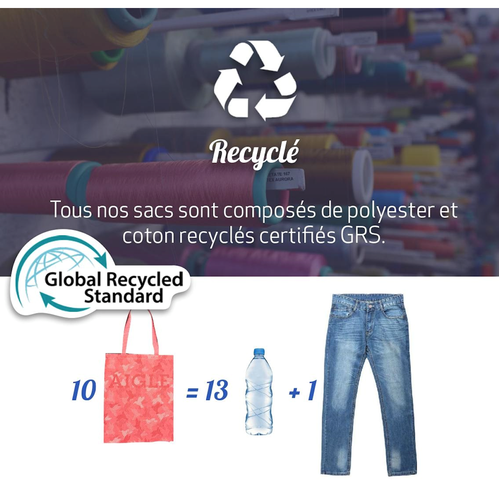 Cabas Classique Recyclé, Solidaire et Made in France - 10