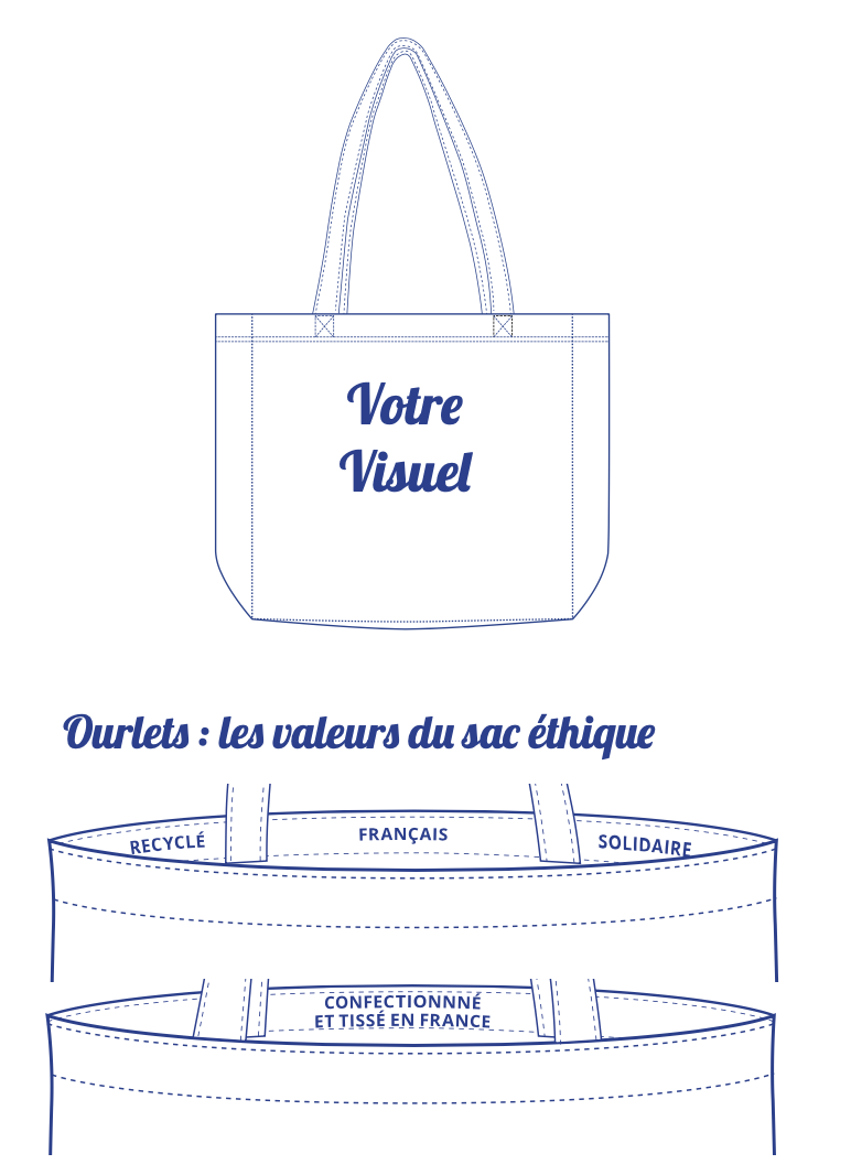 Cabas Classique Recyclé, Solidaire et Made in France - 7