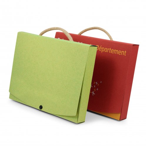 Valisette en carton recyclé, Made in France