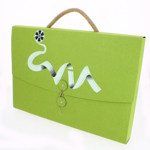 Valisette en carton recyclé, Made in France - 1