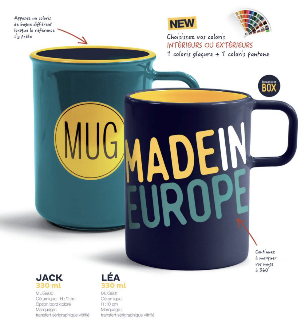Mug Leocadie 380 ml - Made in Europe - 5