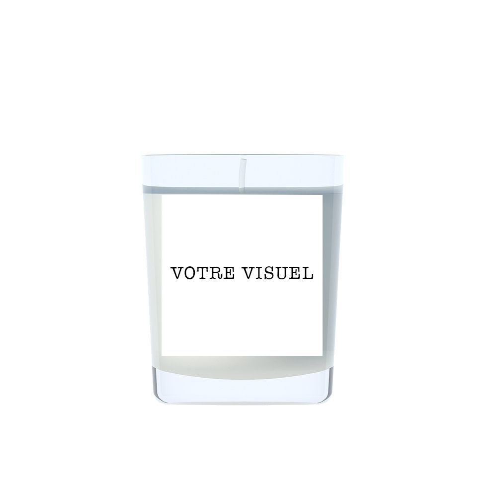 Bougie sur mesure en Verre transparent personnalisable Made in France - 2