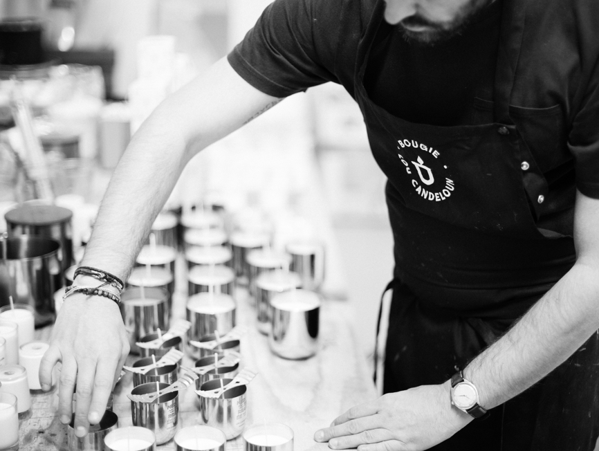 Bougie Made in France dans pot en verre fumé personnalisable - 13