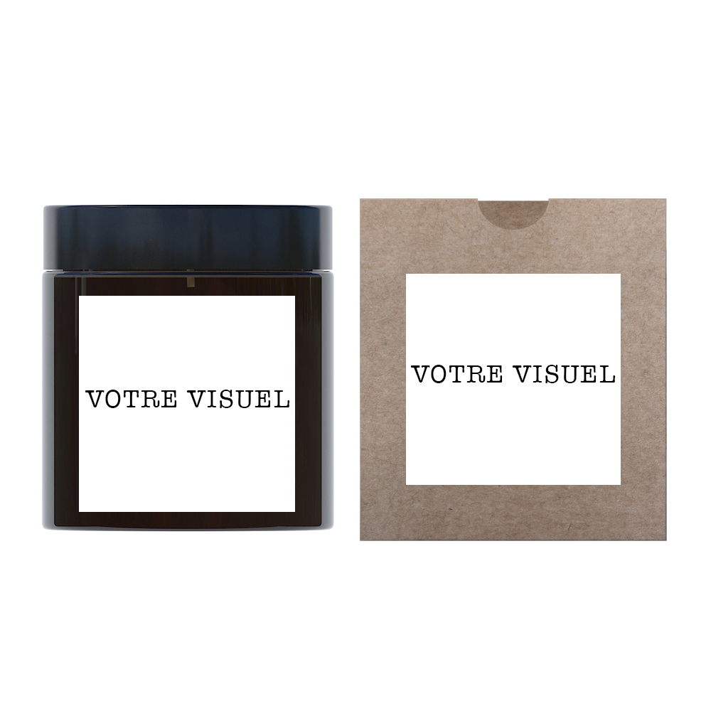 Bougie Made in France dans pot en verre fumé personnalisable - 6