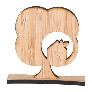 Petit trophée en bambou Made in France avec socle