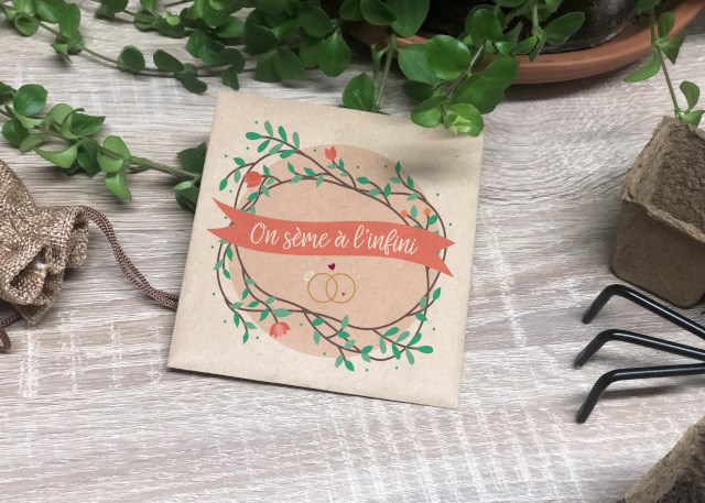 Sachets de graines bio pour mariage - 2