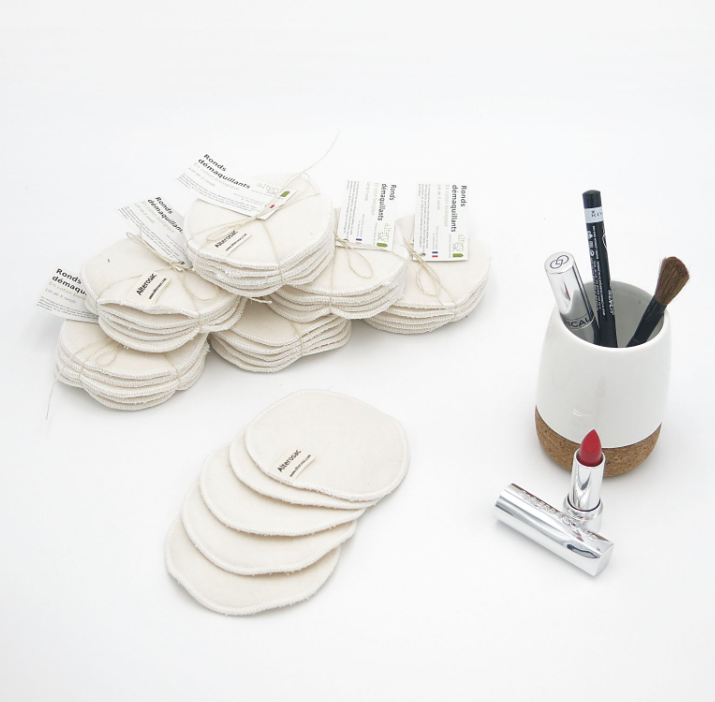 Lot de 5 cotons démaquillants bio et lavable - 4