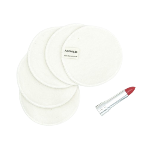 Lot de 5 cotons démaquillants bio et lavable