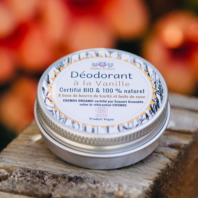 Déodorant solide vanille bio, 0 huile essentielle