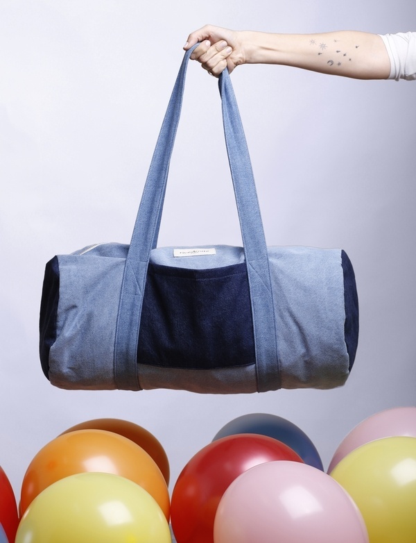 Charlot le grand sac polochon en denim - 2