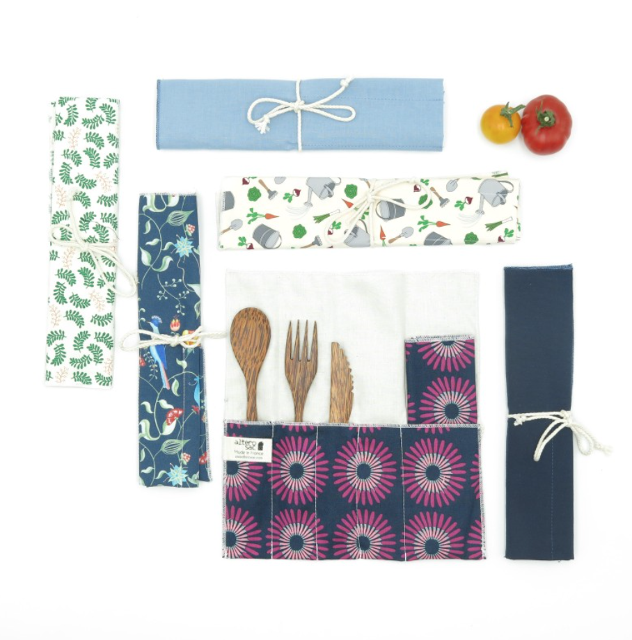 Etui à couverts en coton bio