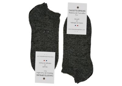 Socquettes invisibles fabriquées à partir de chaussettes recyclées Made in France. -