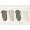 Socquettes invisibles fabriquées à partir de chaussettes recyclées Made in France. -