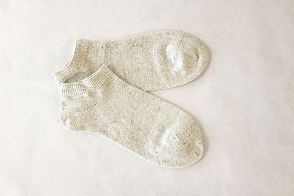 Socquettes invisibles fabriquées à partir de chaussettes recyclées Made in France. -