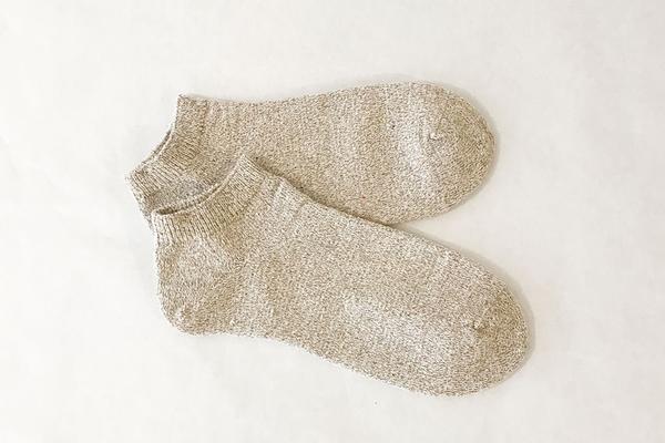 Socquettes invisibles fabriquées à partir de chaussettes recyclées Made in France. -