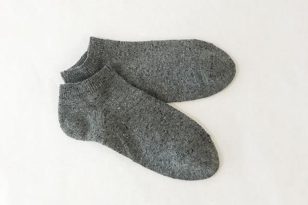 Socquettes invisibles fabriquées à partir de chaussettes recyclées Made in France. -