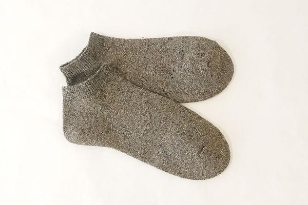 Socquettes invisibles fabriquées à partir de chaussettes recyclées Made in France. -