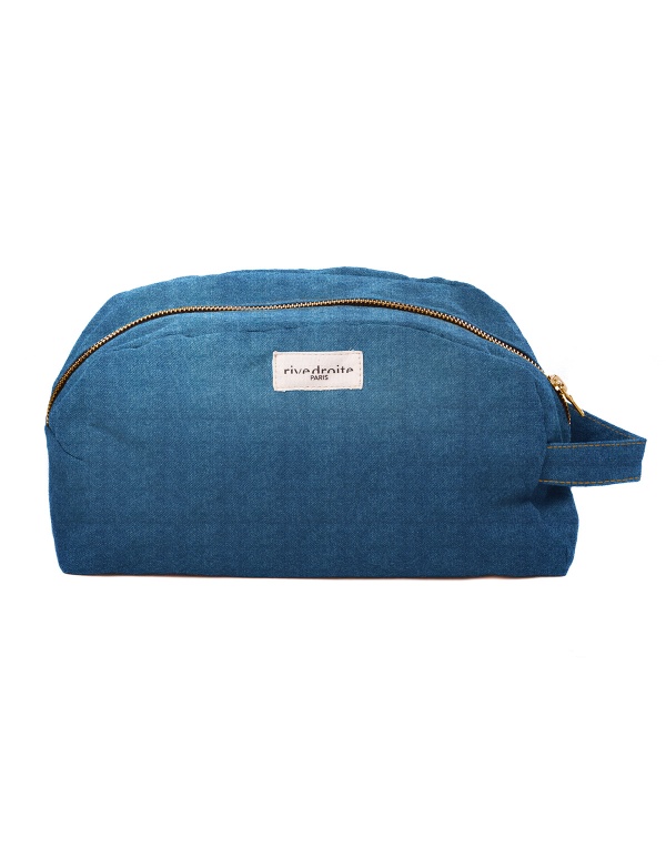 Hermel - la trousse de toilette en denim upcyclé