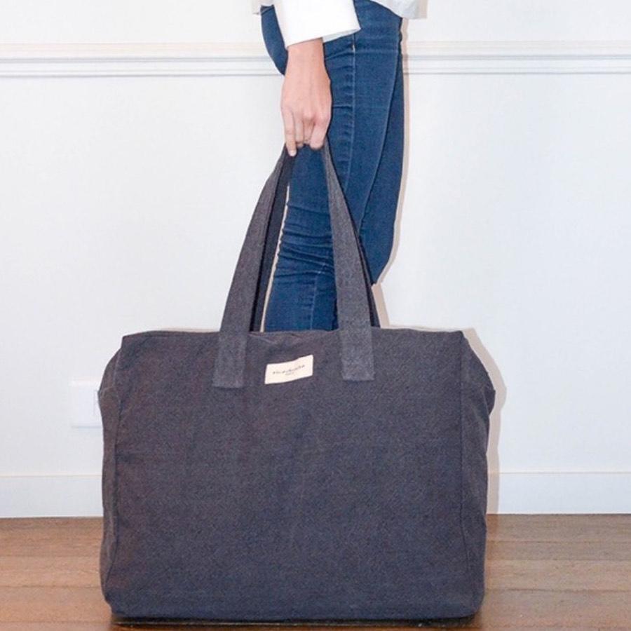 Elzevir, le grand sac weekend en coton recyclé - 5