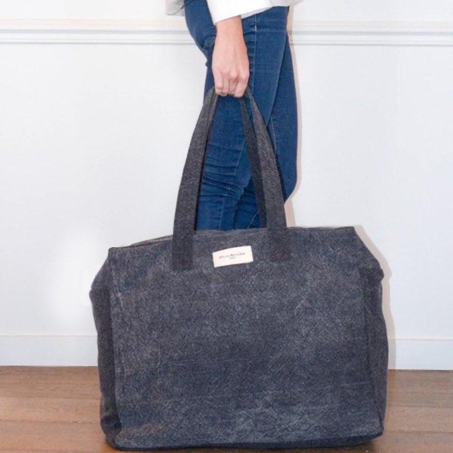 Elzevir, le grand sac weekend en coton recyclé - 6