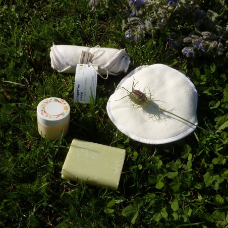 Lot de 5 lingettes lavables en coton bio multi-usages - 3