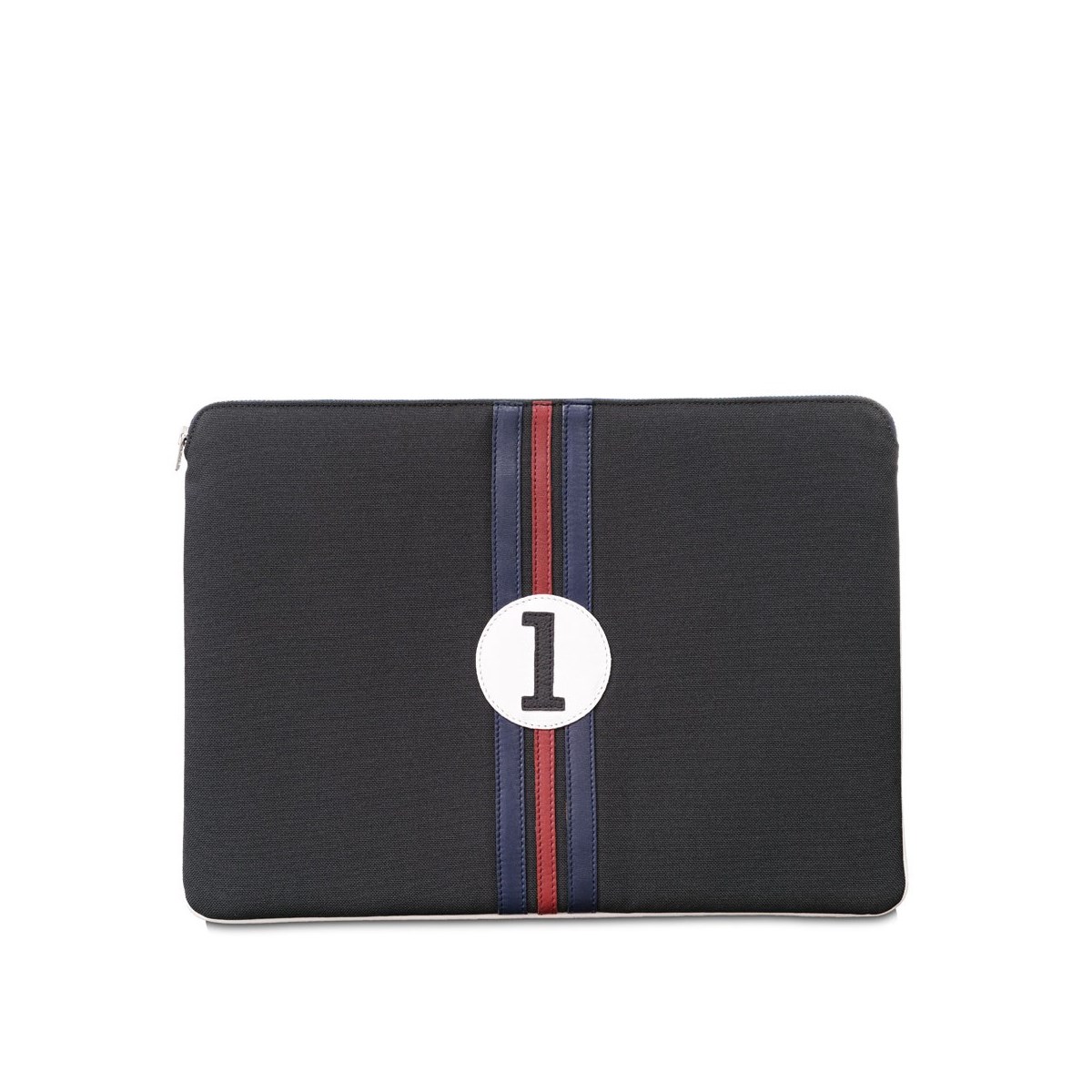 Housse ordinateur 15 pouces tissu recyclé noir -