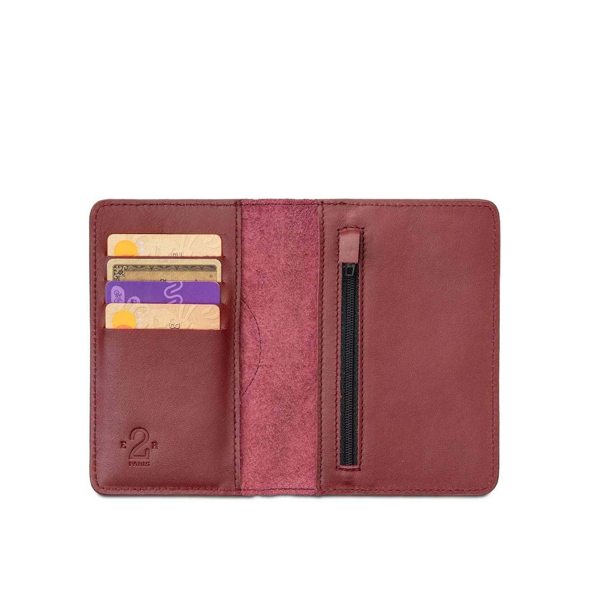 Portefeuille et porte monnaie bordeaux - CBR1 -