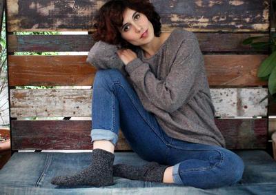 Chaussettes - Laska - fabriquées à partir de chaussettes recyclées Made in France. -