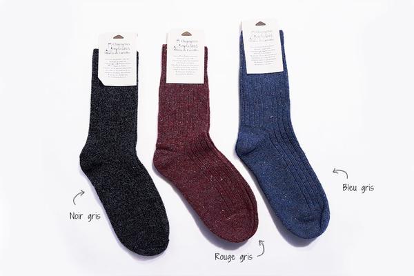 Chaussettes - Laska - fabriquées à partir de chaussettes recyclées Made in France. -