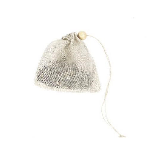 Filtre à thé en lin bio réutilisable