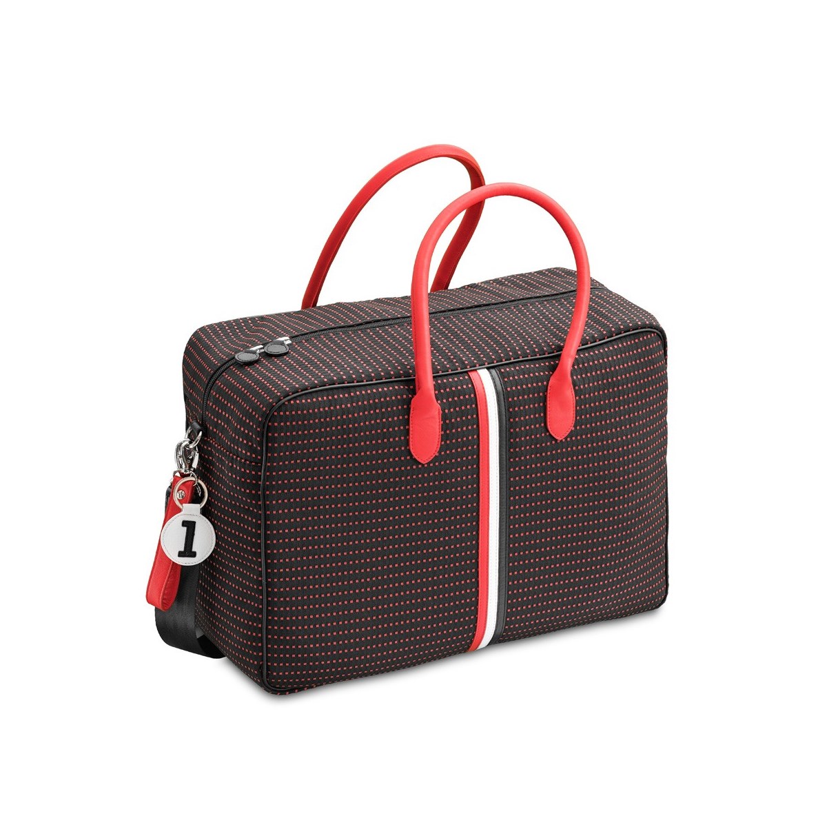 Sac cabine noir à points rouges - Giovana