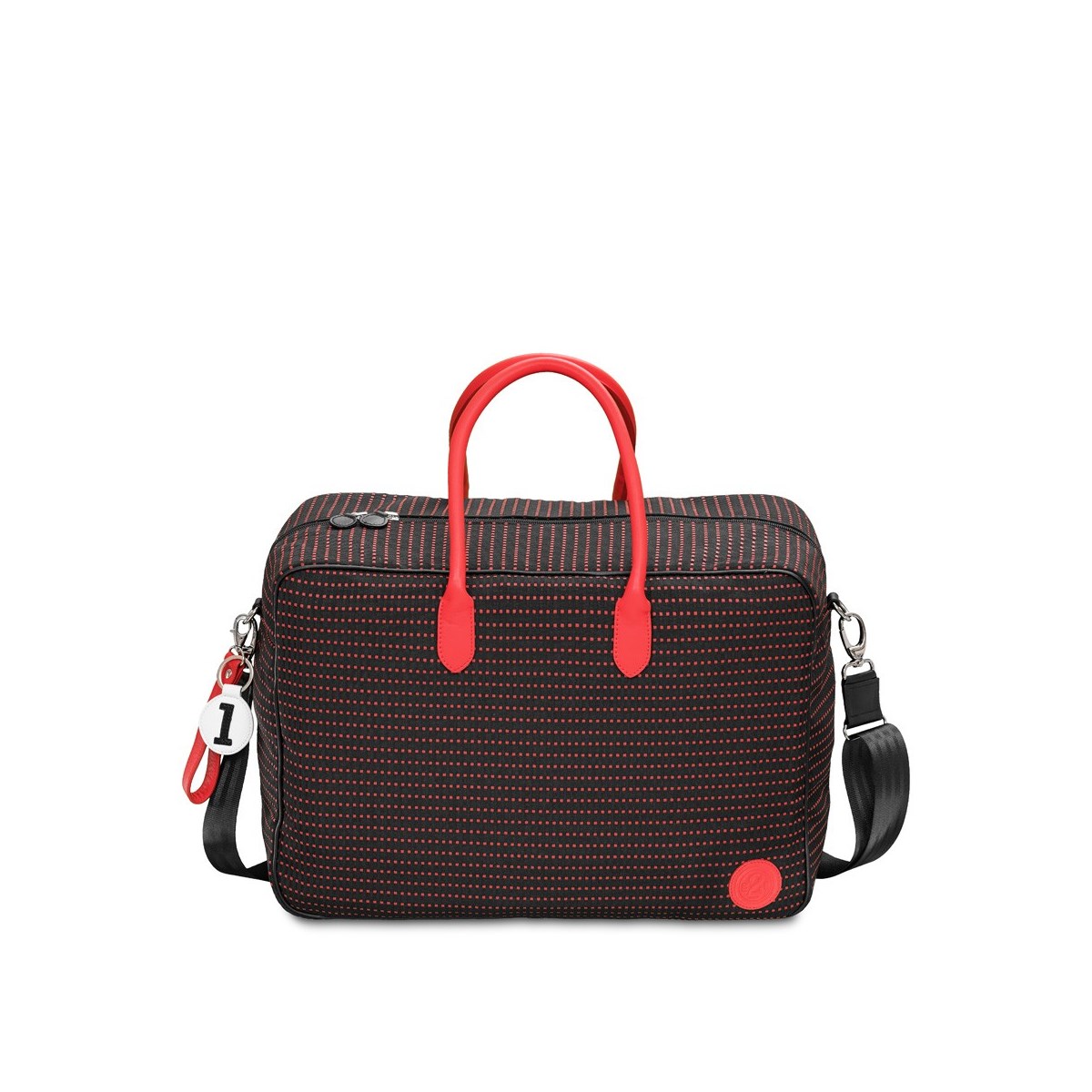 Sac cabine noir à points rouges - Giovana -