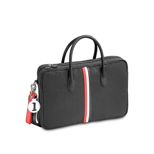 Sac ordinateur upcyclé 15 pouces noir - Michele